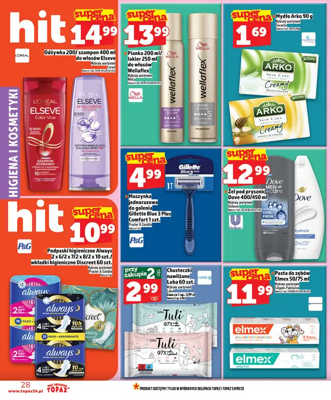 TOPAZ - gazetka promocyjna Nowa gazetka od czwartku, 30.04. od czwartku 30.04 do środy 06.05 - strona 28