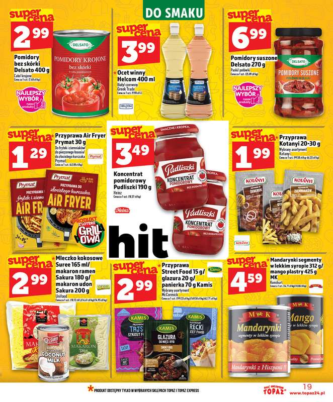 TOPAZ - gazetka promocyjna Nowa gazetka od czwartku, 30.04. od czwartku 30.04 do środy 06.05 - strona 19