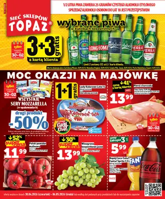 TOPAZ - gazetka promocyjna Nowa gazetka od czwartku, 30.04. od czwartku 30.04 do środy 06.05