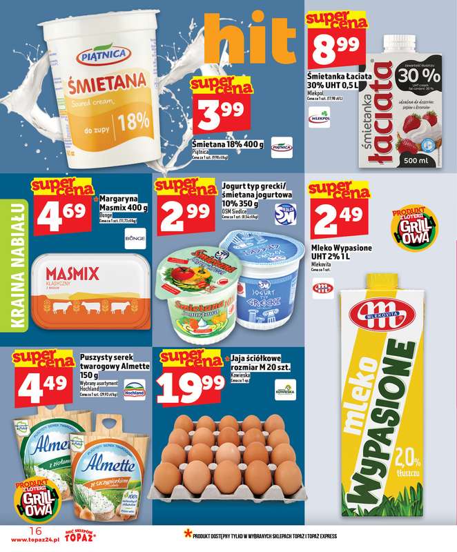 TOPAZ - gazetka promocyjna Nowa gazetka od czwartku, 30.04. od czwartku 30.04 do środy 06.05 - strona 16