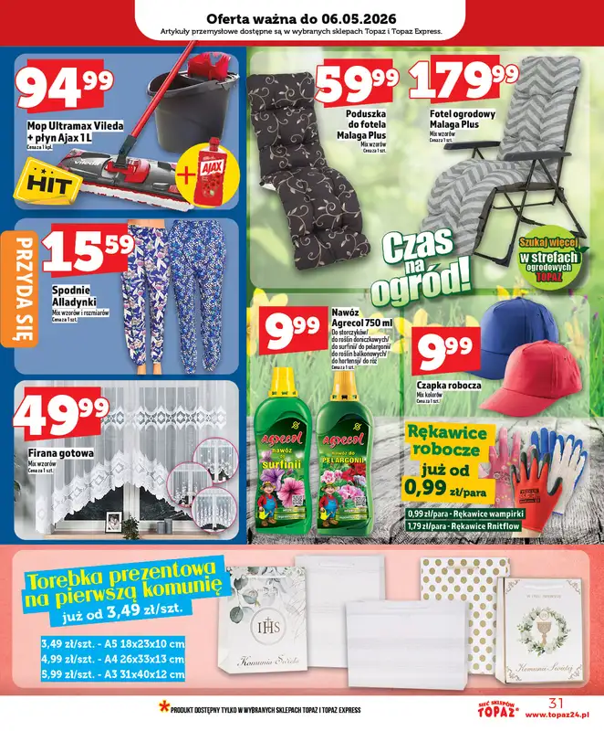 TOPAZ - gazetka promocyjna Nowa gazetka od czwartku, 30.04. od czwartku 30.04 do środy 06.05 - strona 31