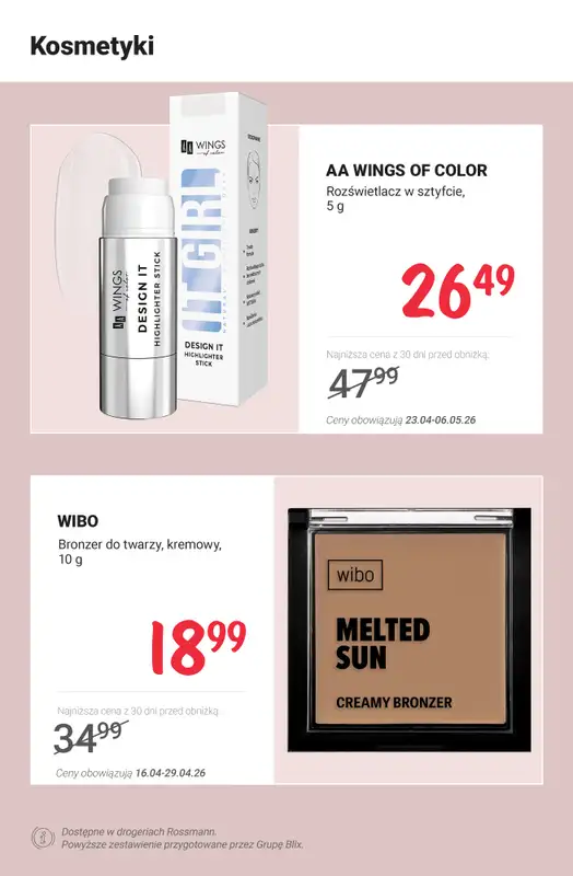 Rossmann - gazetka promocyjna MEGA PROMOCJE od czwartku 23.04 do środy 29.04 - strona 3