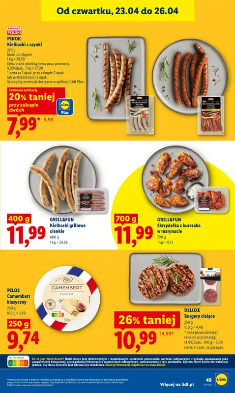 Lidl - gazetka promocyjna Oferta od czwartku od czwartku 23.04 do niedzieli 26.04 - strona 51
