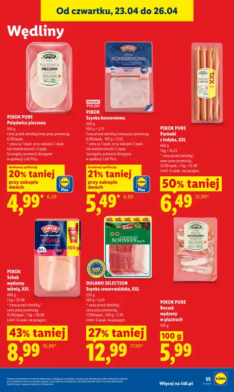 Lidl - gazetka promocyjna Oferta od czwartku od czwartku 23.04 do niedzieli 26.04 - strona 57