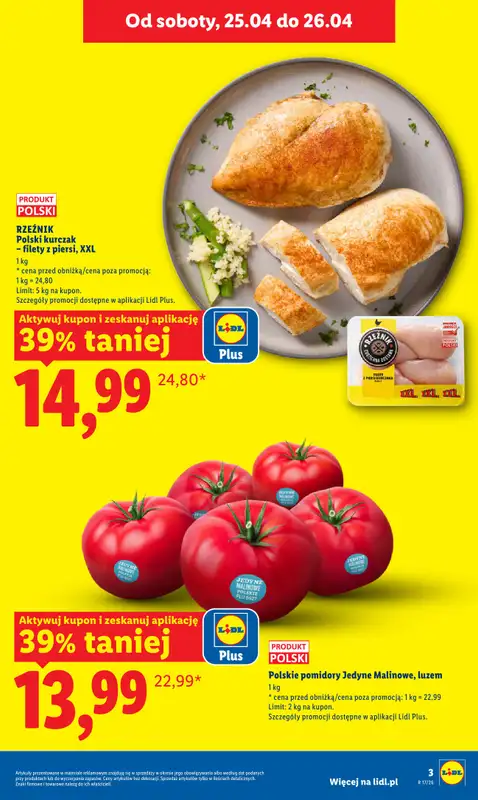 Lidl - gazetka promocyjna Oferta od czwartku od czwartku 23.04 do niedzieli 26.04 - strona 3