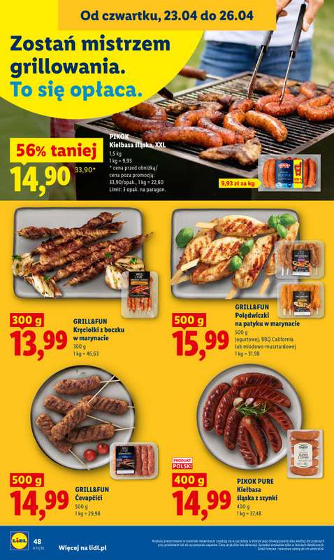 Lidl - gazetka promocyjna Oferta od czwartku od czwartku 23.04 do niedzieli 26.04 - strona 50