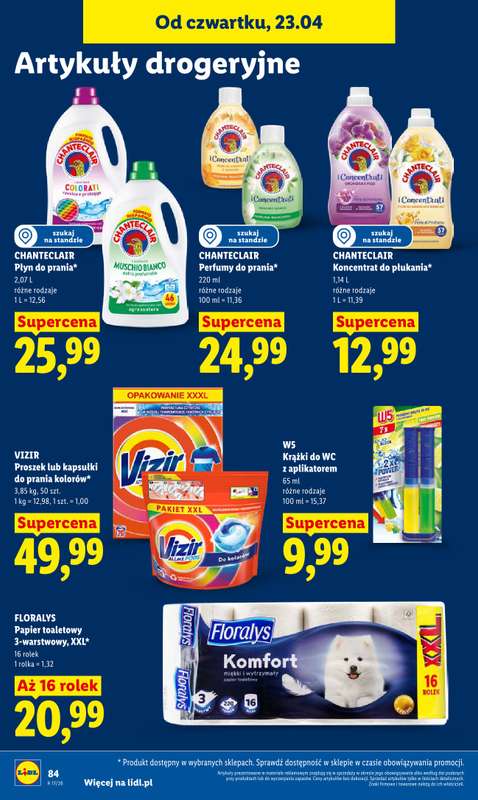 Lidl - gazetka promocyjna Oferta od czwartku od czwartku 23.04 do niedzieli 26.04 - strona 86