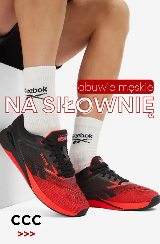 CCC - gazetka promocyjna Męskie obuwie na SIŁOWNIĘ od czwartku 23.04 