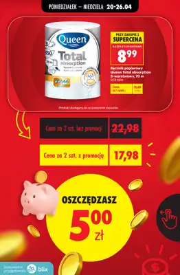 Biedronka - gazetka promocyjna Sprawdź ile oszczędzisz - przeliczamy ceny! od czwartku 23.04 do niedzieli 26.04 - strona 5