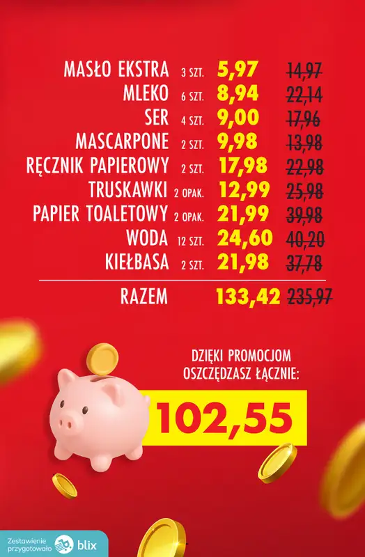 Biedronka - gazetka promocyjna Sprawdź ile oszczędzisz - przeliczamy ceny! od czwartku 23.04 do niedzieli 26.04 - strona 10