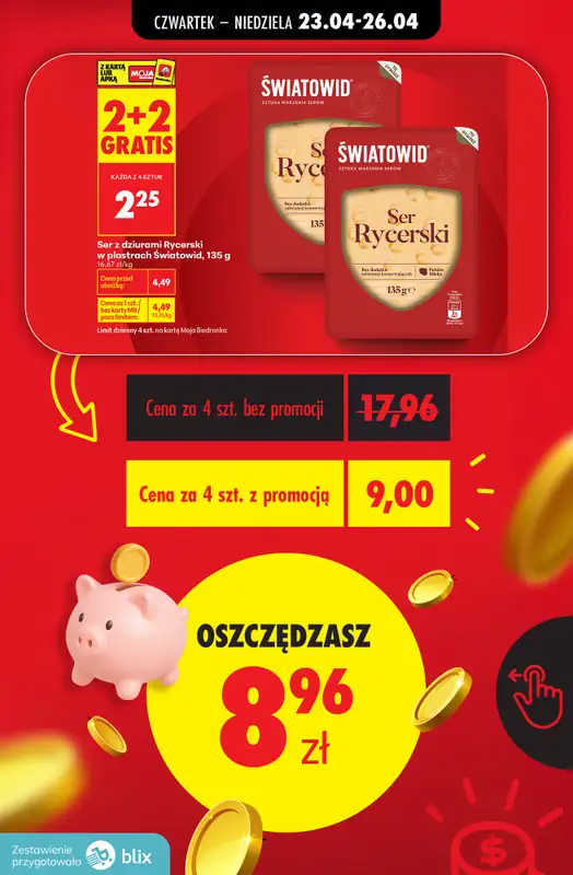 Biedronka - gazetka promocyjna Sprawdź ile oszczędzisz - przeliczamy ceny! od czwartku 23.04 do niedzieli 26.04 - strona 3