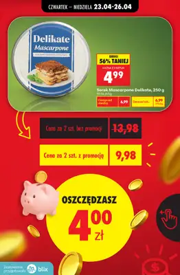 Biedronka - gazetka promocyjna Sprawdź ile oszczędzisz - przeliczamy ceny! od czwartku 23.04 do niedzieli 26.04 - strona 4