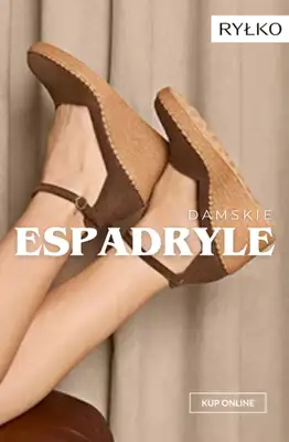 Ryłko - gazetka promocyjna Damskie espadryle od czwartku 23.04 