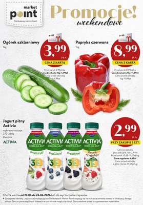 Market Point - gazetka promocyjna Promocje weekendowe od czwartku 23.04 do niedzieli 26.04
