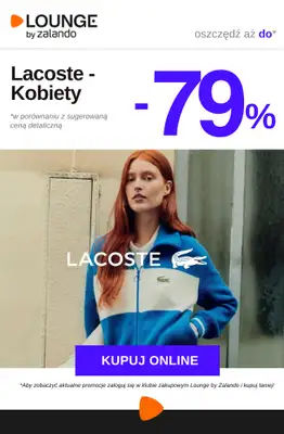 Lounge by Zalando - gazetka promocyjna Do -79% Lacoste - Kobiety od czwartku 23.04 do niedzieli 26.04