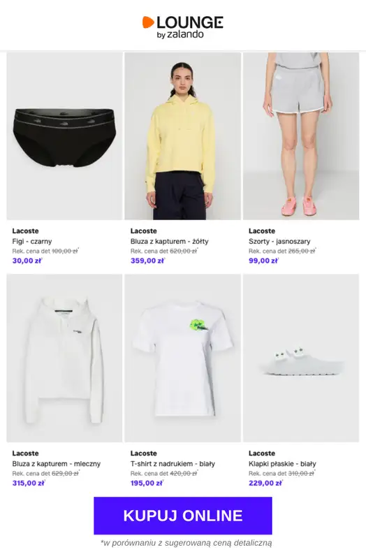 Lounge by Zalando - gazetka promocyjna Do -79% Lacoste - Kobiety od czwartku 23.04 do niedzieli 26.04 - strona 2