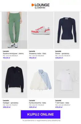 Lounge by Zalando - gazetka promocyjna Do -79% Lacoste - Kobiety od czwartku 23.04 do niedzieli 26.04 - strona 8