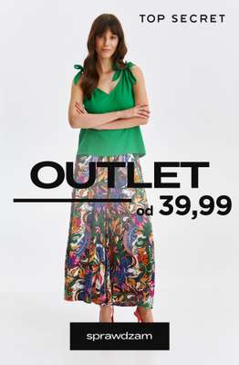 Top Secret - gazetka promocyjna Outlet już od 39,99 zł od czwartku 23.04 do wtorku 05.05
