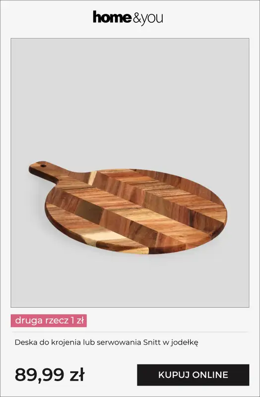 home&you - gazetka promocyjna Druga rzecz 1 zł od czwartku 23.04 do wtorku 28.04 - strona 7