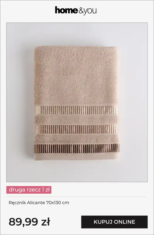 home&you - gazetka promocyjna Druga rzecz 1 zł od czwartku 23.04 do wtorku 28.04 - strona 10