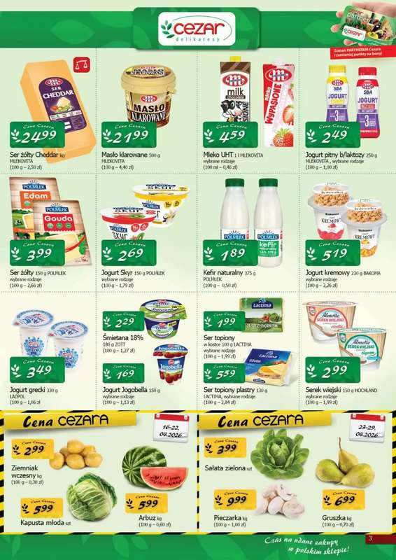 CEZAR Delikatesy - gazetka promocyjna Gazetka od czwartku 23.04 do środy 29.04 - strona 3