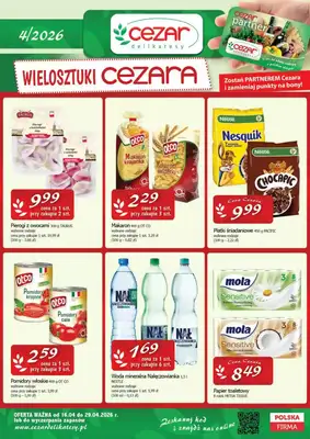 CEZAR Delikatesy - gazetka promocyjna Gazetka od czwartku 23.04 do środy 29.04
