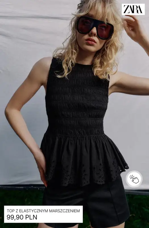 Zara - gazetka promocyjna Topy damskie od czwartku 23.04  - strona 9