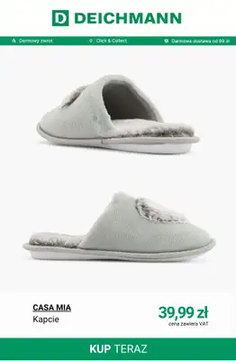 Deichmann - gazetka promocyjna Wygodne kapcie i klapki od czwartku 23.04  - strona 4