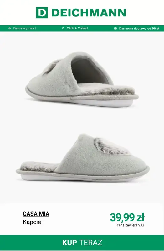 Deichmann - gazetka promocyjna Wygodne kapcie i klapki od czwartku 23.04  - strona 4