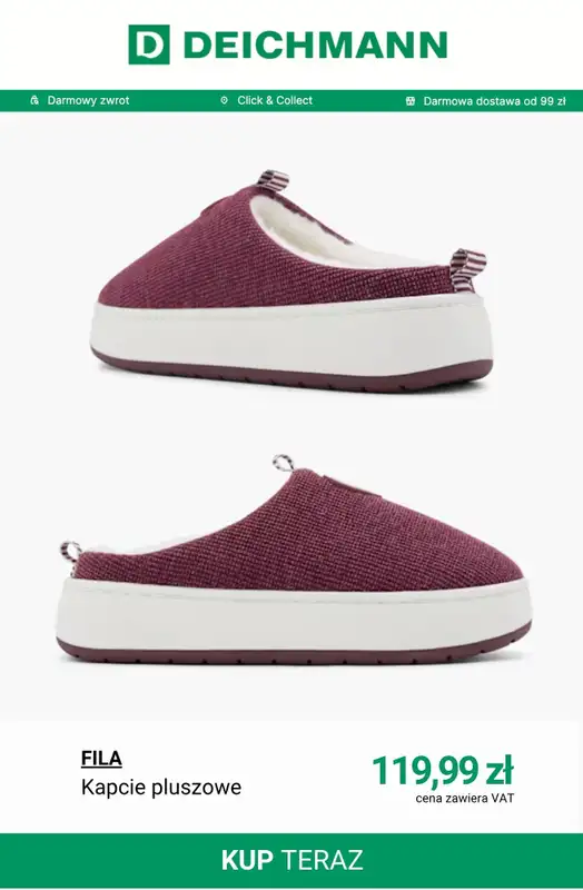 Deichmann - gazetka promocyjna Wygodne kapcie i klapki od czwartku 23.04  - strona 3
