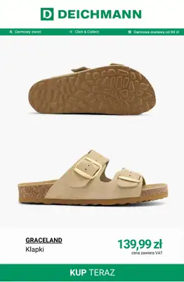 Deichmann - gazetka promocyjna Wygodne kapcie i klapki od czwartku 23.04  - strona 6