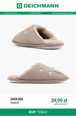 Deichmann - gazetka promocyjna Wygodne kapcie i klapki od czwartku 23.04  - strona 5