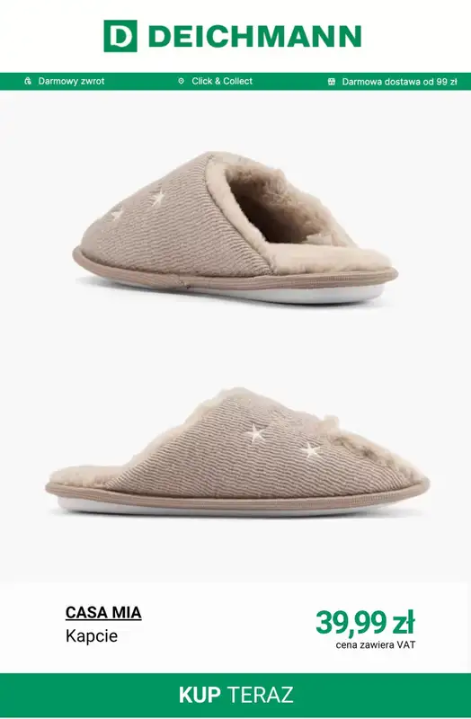 Deichmann - gazetka promocyjna Wygodne kapcie i klapki od czwartku 23.04  - strona 5