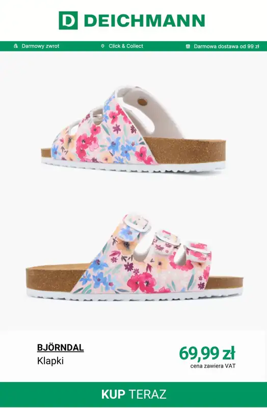 Deichmann - gazetka promocyjna Wygodne kapcie i klapki od czwartku 23.04  - strona 11