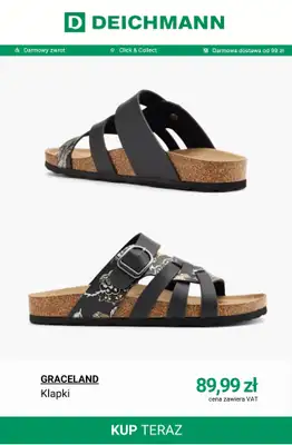Deichmann - gazetka promocyjna Wygodne kapcie i klapki od czwartku 23.04  - strona 9