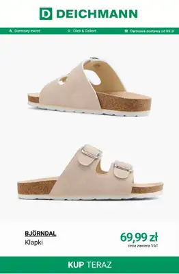 Deichmann - gazetka promocyjna Wygodne kapcie i klapki od czwartku 23.04  - strona 7