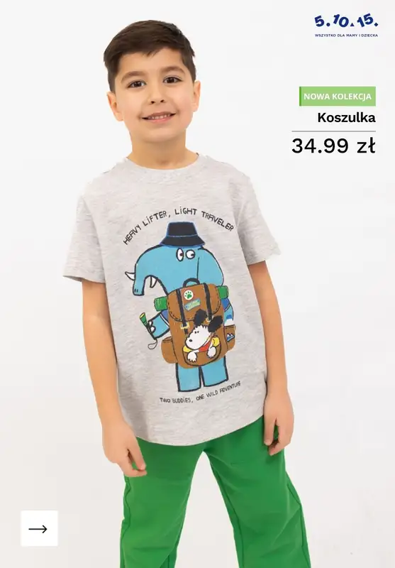 5.10.15 - gazetka promocyjna NOWOŚCI dziecięce od czwartku 23.04  - strona 5