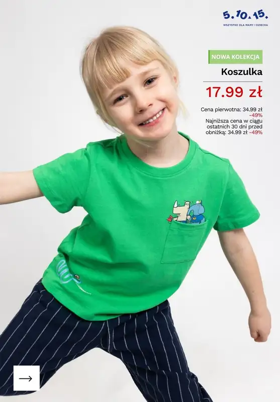 5.10.15 - gazetka promocyjna NOWOŚCI dziecięce od czwartku 23.04  - strona 4