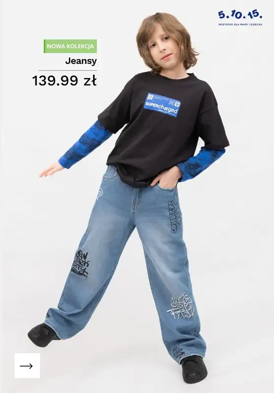 5.10.15 - gazetka promocyjna NOWOŚCI dziecięce od czwartku 23.04  - strona 9