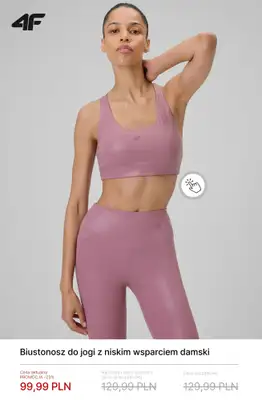 4F - gazetka promocyjna Ubrania do jogi i pilatesu do -30% od czwartku 23.04  - strona 2