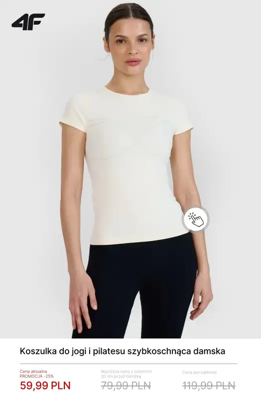 4F - gazetka promocyjna Ubrania do jogi i pilatesu do -30% od czwartku 23.04  - strona 13