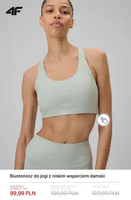 4F - gazetka promocyjna Ubrania do jogi i pilatesu do -30% od czwartku 23.04  - strona 6