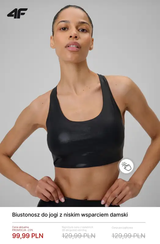 4F - gazetka promocyjna Ubrania do jogi i pilatesu do -30% od czwartku 23.04  - strona 11