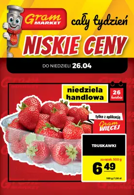 Gram Market - gazetka promocyjna Cały tydzień niskie ceny od piątku 24.04 do środy 29.04