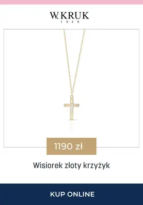 BEST SALE - gazetka promocyjna W.Kruk | -15% na łańcuszki i wisiorki idealne na Komunię Świętą od czwartku 23.04 do niedzieli 26.04 - strona 6