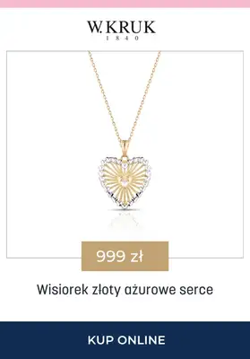 BEST SALE - gazetka promocyjna W.Kruk | -15% na łańcuszki i wisiorki idealne na Komunię Świętą od czwartku 23.04 do niedzieli 26.04 - strona 10