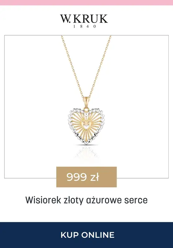 BEST SALE - gazetka promocyjna W.Kruk | -15% na łańcuszki i wisiorki idealne na Komunię Świętą od czwartku 23.04 do niedzieli 26.04 - strona 10