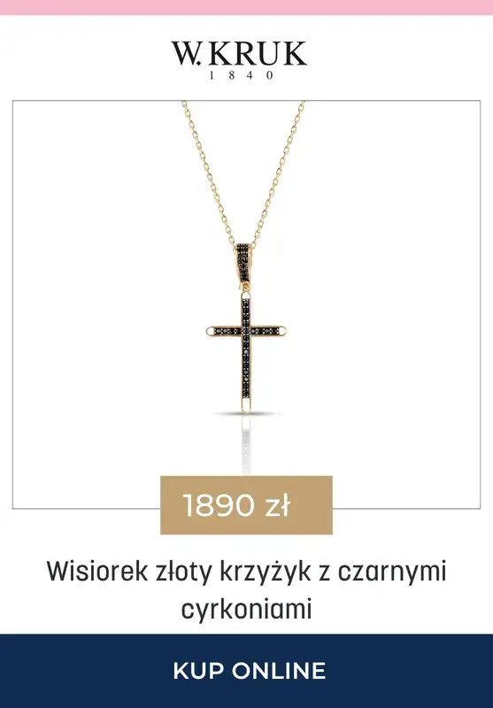 BEST SALE - gazetka promocyjna W.Kruk | -15% na łańcuszki i wisiorki idealne na Komunię Świętą od czwartku 23.04 do niedzieli 26.04 - strona 9