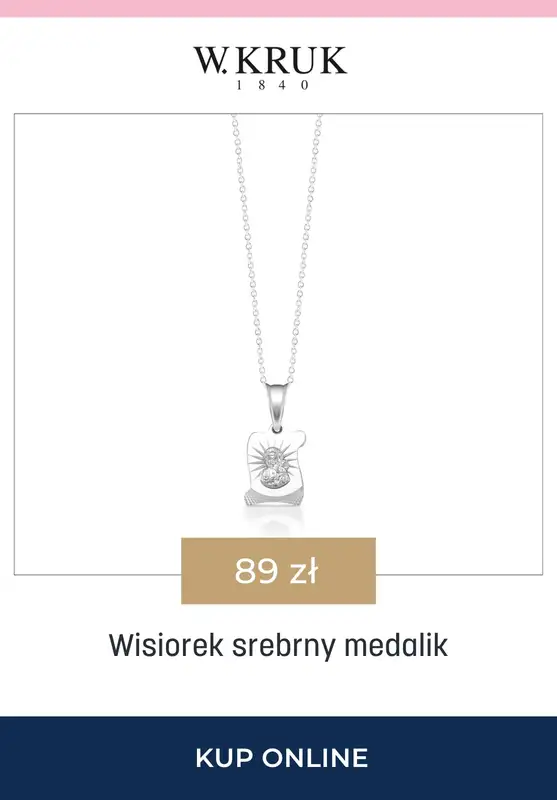 BEST SALE - gazetka promocyjna W.Kruk | -15% na łańcuszki i wisiorki idealne na Komunię Świętą od czwartku 23.04 do niedzieli 26.04 - strona 2