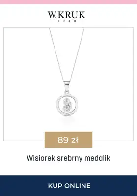 BEST SALE - gazetka promocyjna W.Kruk | -15% na łańcuszki i wisiorki idealne na Komunię Świętą od czwartku 23.04 do niedzieli 26.04 - strona 5